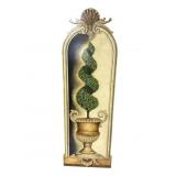 LARGE MAITLAND SMITH HAND PAINTED TOPIARY PLAQUE