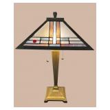 DALE TIFFANY ARTS AND CRAFTS STYLE SLAG GLASS