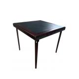 MAHOGANY FOLDING CARD TABLE