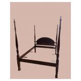 CRAFTIQUE SOLID MAHOGANY QUEEN SIZE POSTER BED