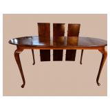 CUSTOM MADE BLACK WALNUT QUEEN ANNE DINING ROOM