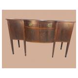 19TH CENT. SHERATON INLAID SIDEBOARD