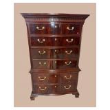 THOMASVILLE FLAMED MAHOGANY EXTRA LARGE 6 DRAWER