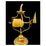 ITALIAN BRASS WAX JACK CHAMBER STICK CANDLE HOLDER