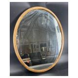 OVAL WALNUT MIRROR
