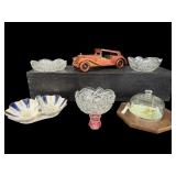 LARGE LOT OF MISC CRYSTAL, PORCELAIN, ETC