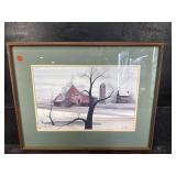 P BUCKLEY MOSS SIGNED AND NUMBERED PRINT