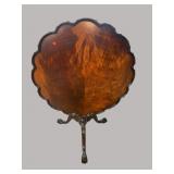 LARGE FLAMED MAHOGANY TILT TOP CHIPPENDALE TABLE