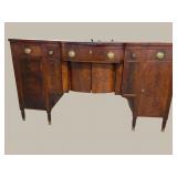 19TH CENT. FEDERAL SHERATON SIDEBOARD