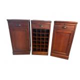 LOT OF 3 SECTIONAL CABINETS