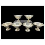 LOT OF 6 STERLING SILVER WEIGHTED SHERBET CUPS
