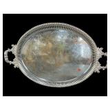 LARGE RETICULATED SILVERPLATE TRAY