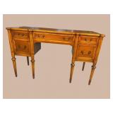 MAHOGANY FRENCH KNEEHOLE DESK