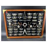 LARGE FRAMED NAUTICAL KNOT BOARD