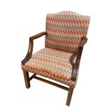 CHIPPENDALE OPEN ARM CHAIR