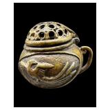 MINIATURE ANTIQUE CHINESE BRONZE INCENSE BURNER