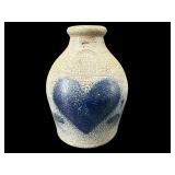 ROWE POTTERY STONEWARE BLUE MARK JUG