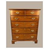 RARE WALNUT HENKEL HARRIS 6 DRAWER TALL CHEST