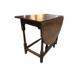 WALNUT 18TH CENT. GATELEG CONSOLE TABLE