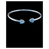 DESIGNER VICTORIA WIECK STERLING BLUE TOPAZ