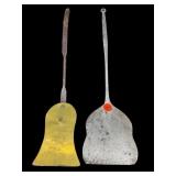 2 PC LOT HAND FORGED ANTIQUE SPATULAS