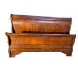 CHERRY QUEEN SIZE SLEIGH BED