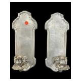 PR OF PEWTER ITALIAN FLAVIO WALL SCONCES