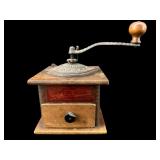 ANTIQUE HAND DOVETAILED COFFEE GRINDER