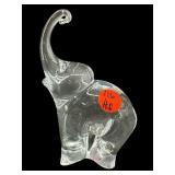 FOLKE WALVING CRYSTAL ELEPHANT TRUNK UP