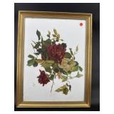 EARLY FLORAL PAINTING ON BOARD