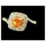 PLATINUM YELLOW & WHITE DIAMOND UNITY RING