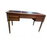 19TH CENT. MAHOGANY FRENCH LEATHER TOP DESK