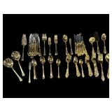 LARGE LOT OF GOLD PLATED JAPAN AND KOREA FLATWARE