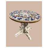METAL TILE TOP TABLE