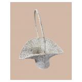 LARGE WHITE PAINTED BASKET