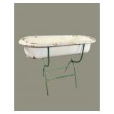 METAL CHILD SIZE TUB WITH STAND