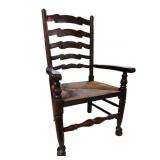 19TH CENTURY LADDERBACK ARM CHAIR