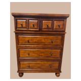 PIER ONE CHERRY FINISH TALL CHEST
