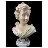 LARGE RESIN BUST GODDESS OF THE HUNT