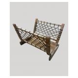 OAK MID CENTURY HYDE WOVEN LOG HOLDER