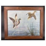 CONRAD ROLAND DUCK WATERCOLOR IN FRAME