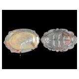 2 PC LOT SILVERPLATE PLATTERS