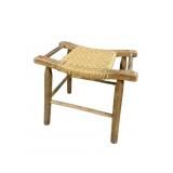 RUSH BOTTOM 2 HANDLE STOOL