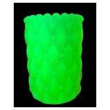 URANIUM CUSTARD QUILTED TOOTHPICK HOLDER