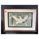 PAPER CUT PRINT BY ALAN SAALBURG 