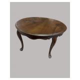 19TH CENT. ELM ROUND QUEEN ANNE TABLE