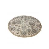 8FT ROUND WOOL RUG