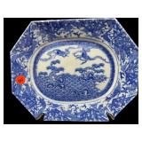 ANTIQUE CHINESE BLUE AND WHITE PORCELAIN SERVING