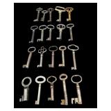 LOT OF 20 FURNITURE SKELETON KEYS