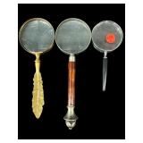 3 PC LOT MAGNIFYING GLASSES